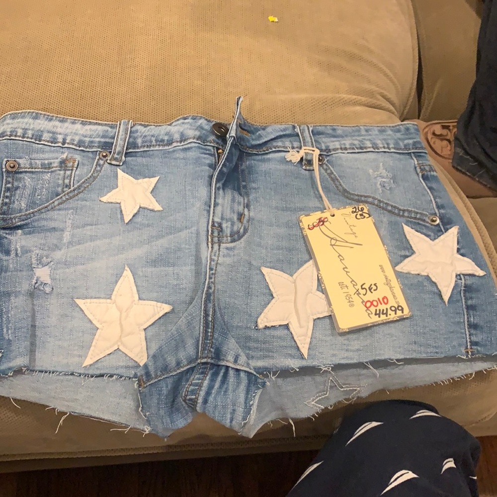 Denim jean shorts